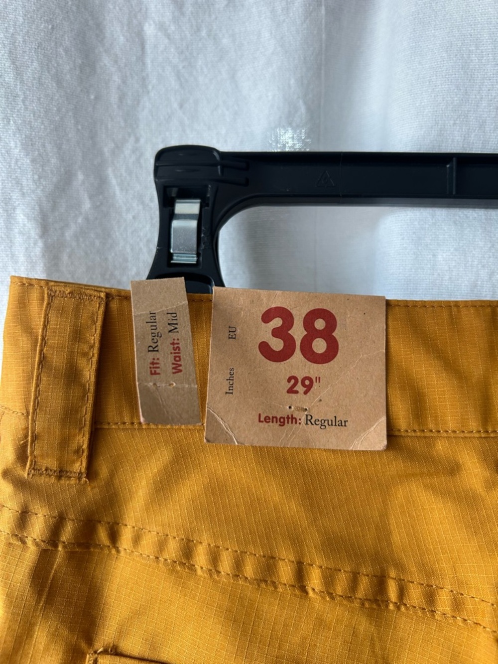 NWT Fjallraven Mustard Yellow Cargo Pants - Picture 3 of 10